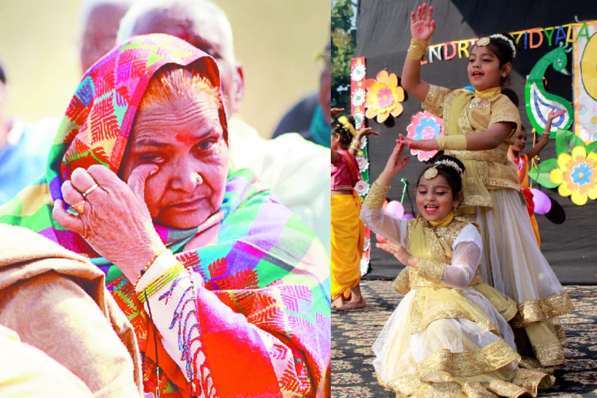 Kendriya Vidyalaya Punjab Lines children presented cultural performances on Senior Parent's Day