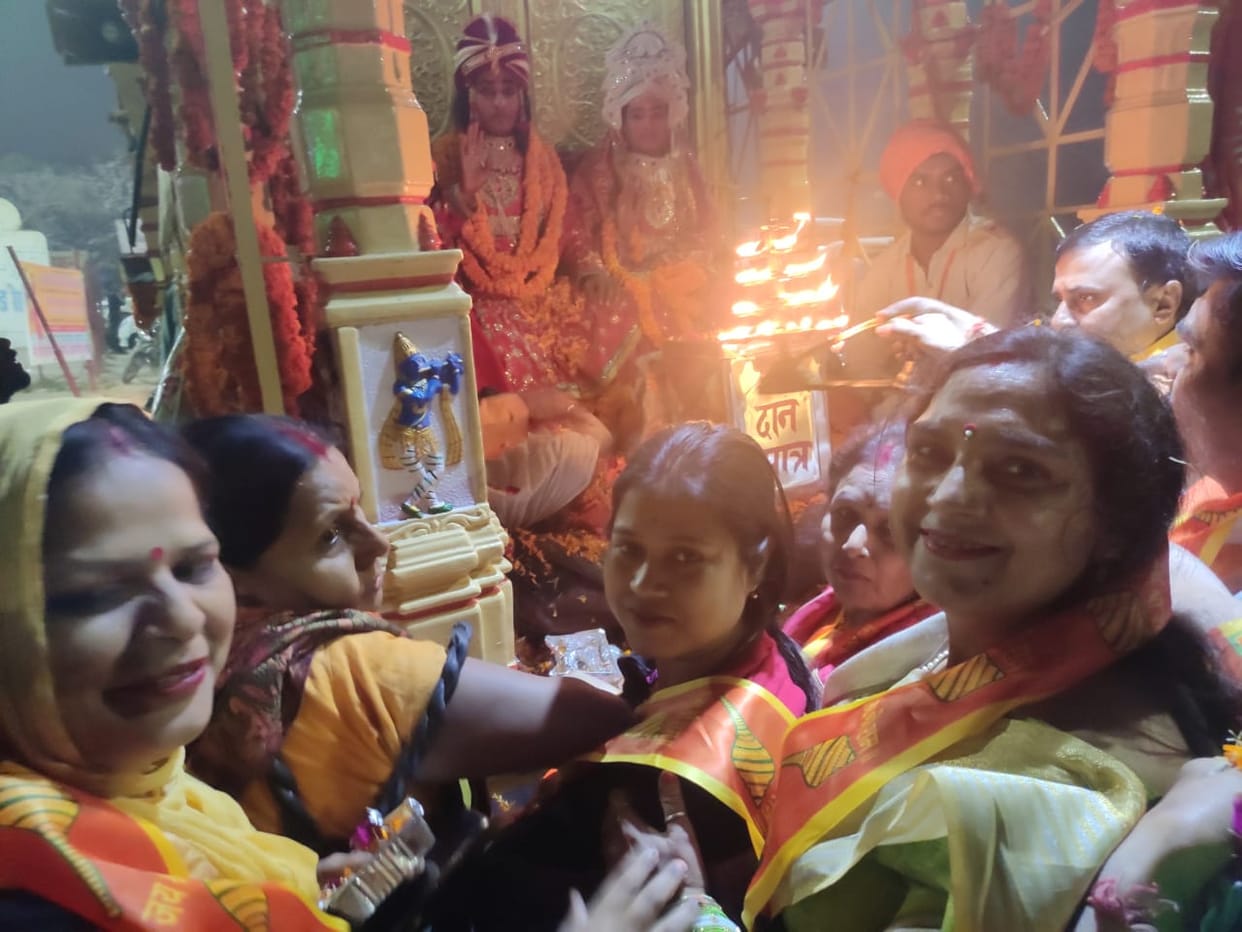 vishva hindu parishad ram baraat nepal to ayodhya, grand welcome in Gorakhpur