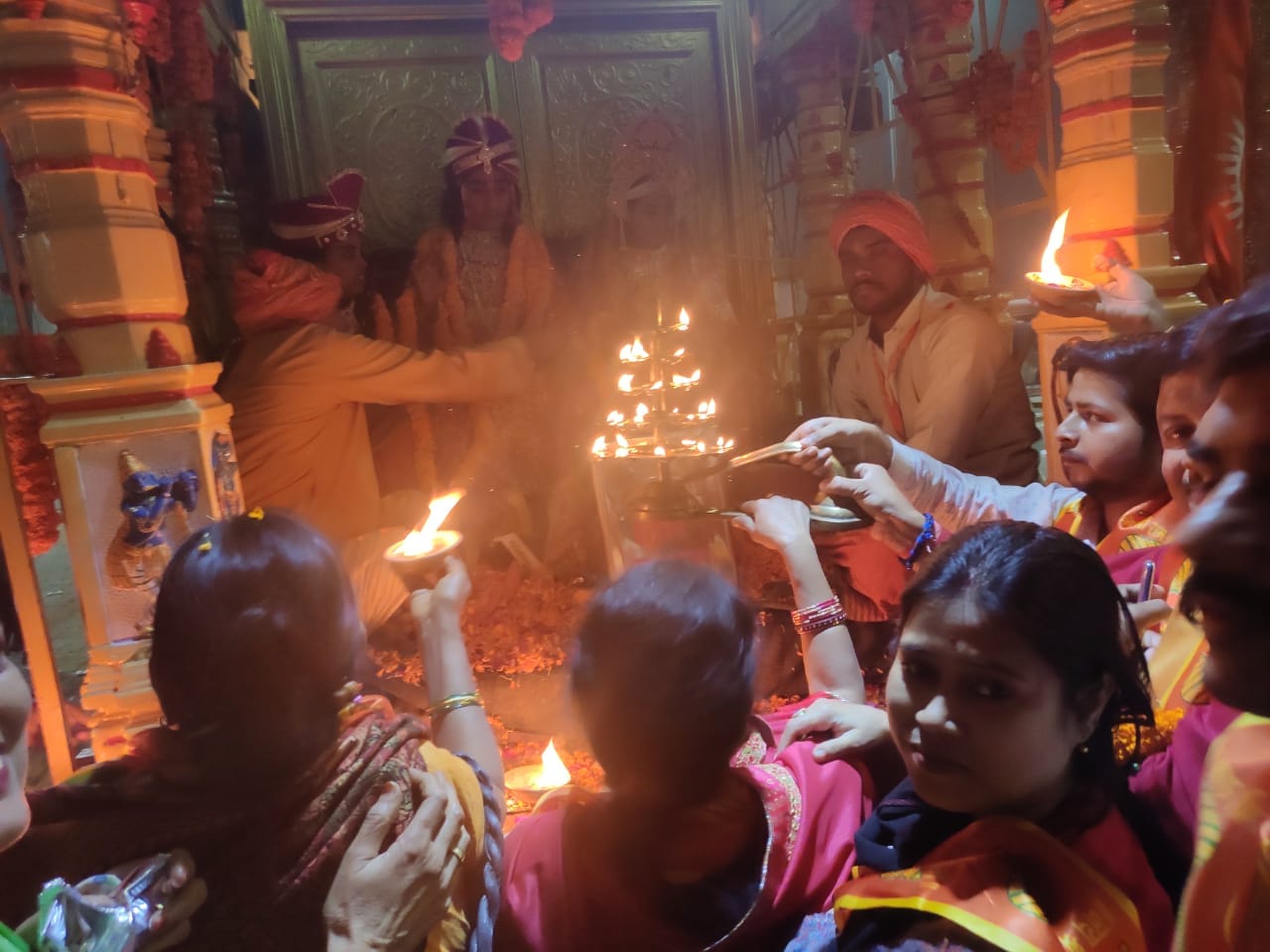 vishva hindu parishad ram baraat nepal to ayodhya, grand welcome in Gorakhpur