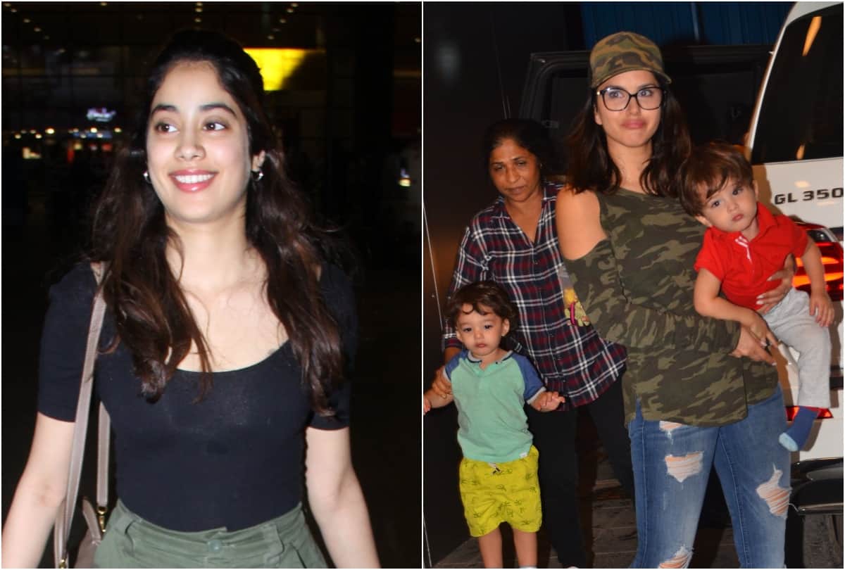 Janhvi Kapoor and sunny leone these bollywood celebrities spotted