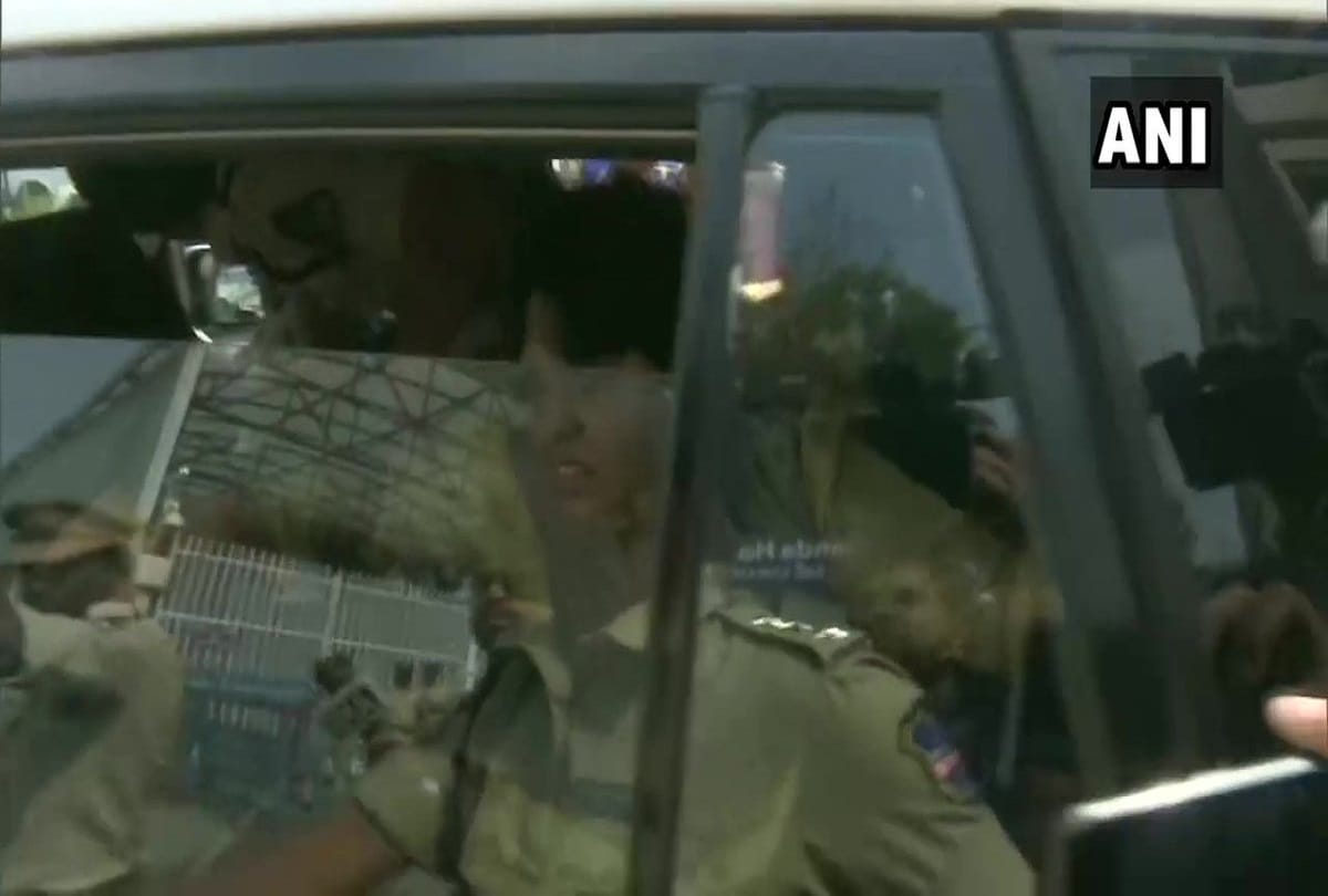 Hyderabad Trupti Desai Bhumata Brigade detained by the police in Hyderabad