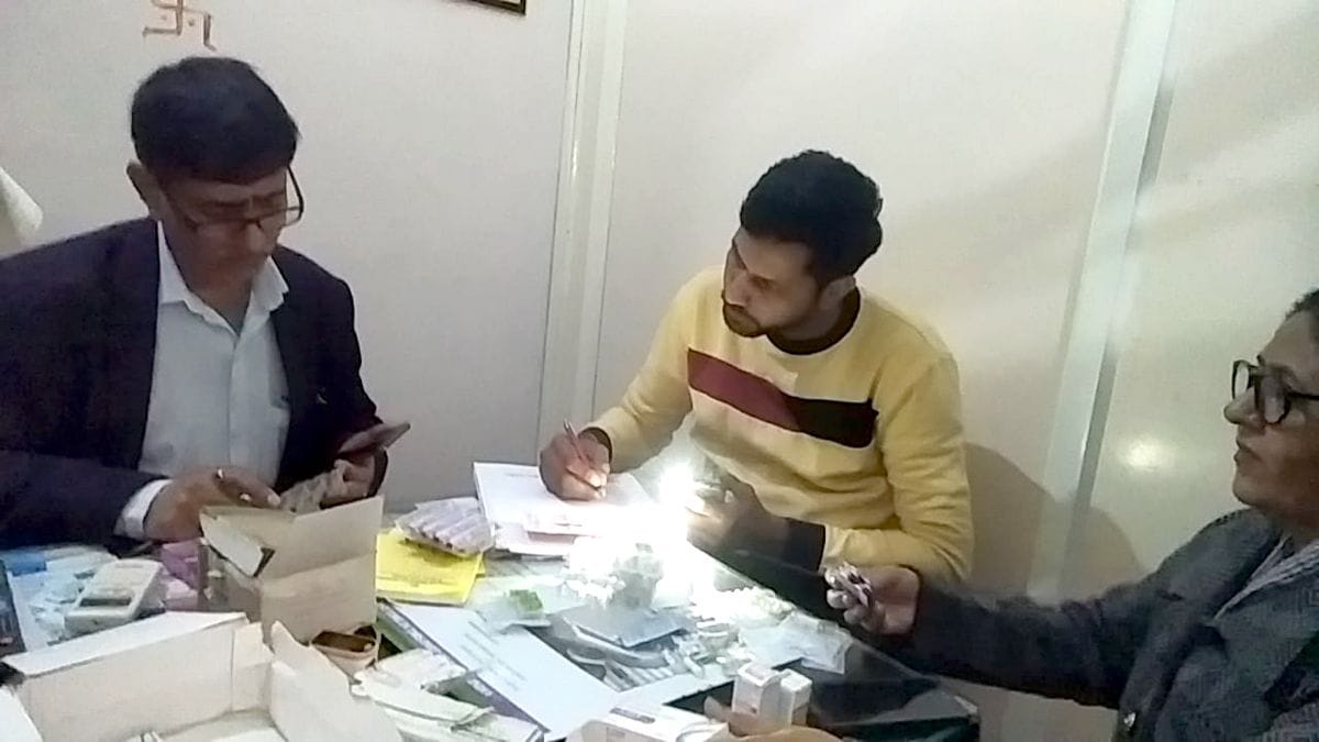 raid abortion kit recovered  on information of abortion in private hospital