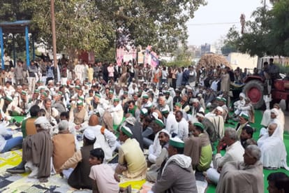 Bhakiyu protest at Tehsil against the lawsuit on farmers in Muzaffarnagar