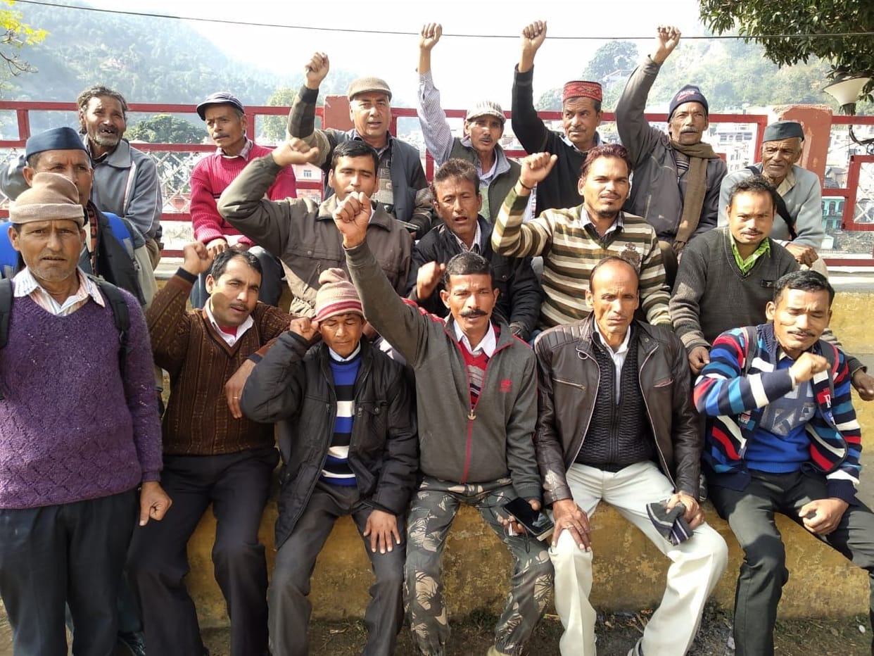 PTC personnel demonstrated in protest