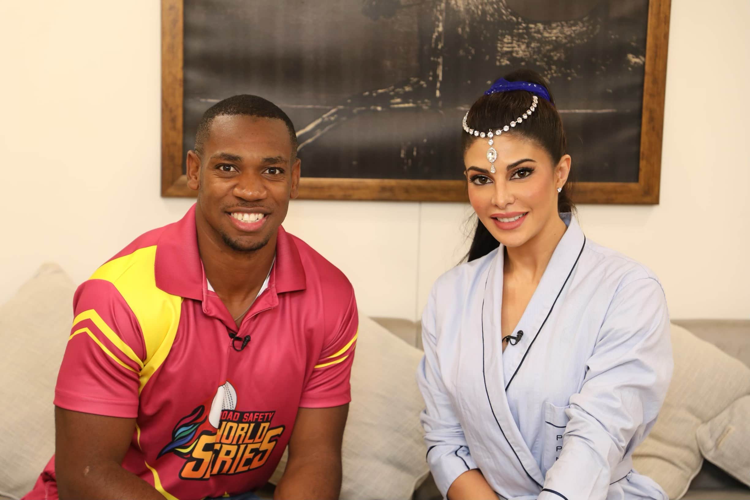 Jacqueline Fernandez and salman Khan Photos with Jamaican sprinter Yohan Blake are viral