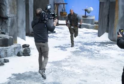 EXCLUSIVE actor Dwayne Johnson talks about his upcoming film Jumanji The Next Level