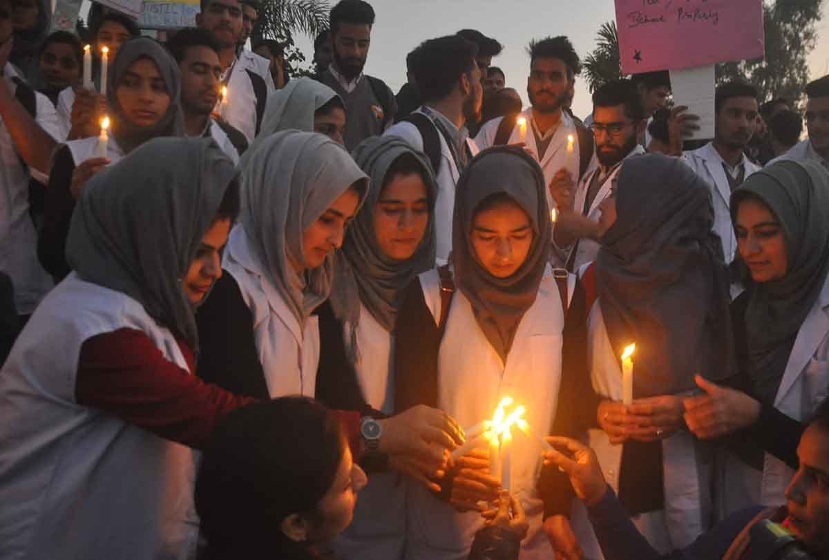Aparajita 100 million smiles jammu and kashmir: protest and candle march on Hyderabad case
