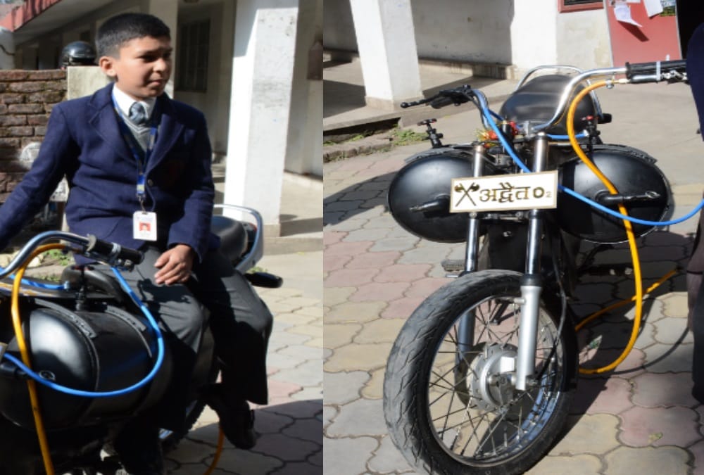 11 year old boy Make Bike run with Air instead Petrol in dehradun