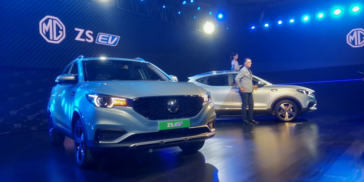 Hyundai Kona EV rival MG ZS EV Unveiled in India, called India's first pure electric internet SUV