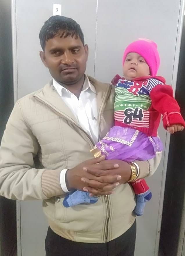 One year old Preeti got her own parents