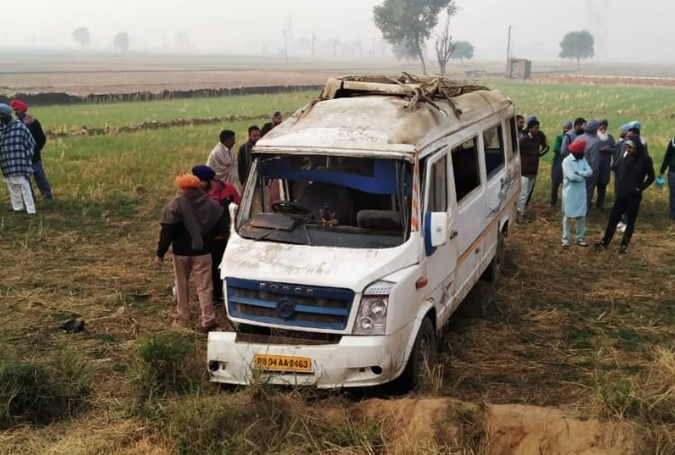 School van overturned in Punjab' Moga