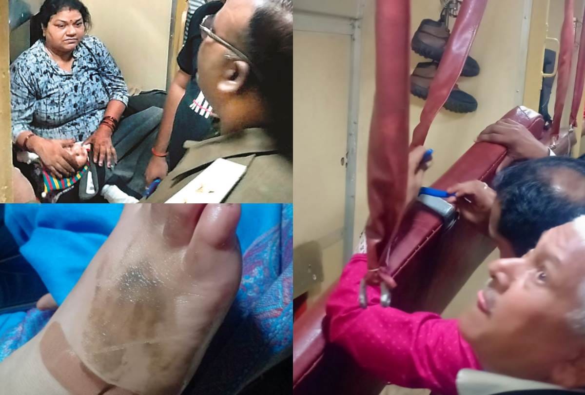 Pushpak Express berth collapsed two women injured