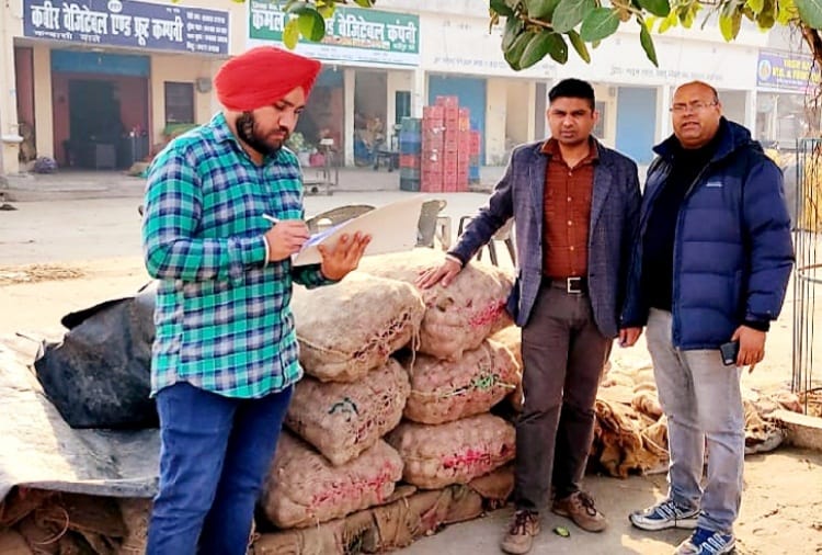 raid for onion in stock holders and vegetable traders godowns in haryana