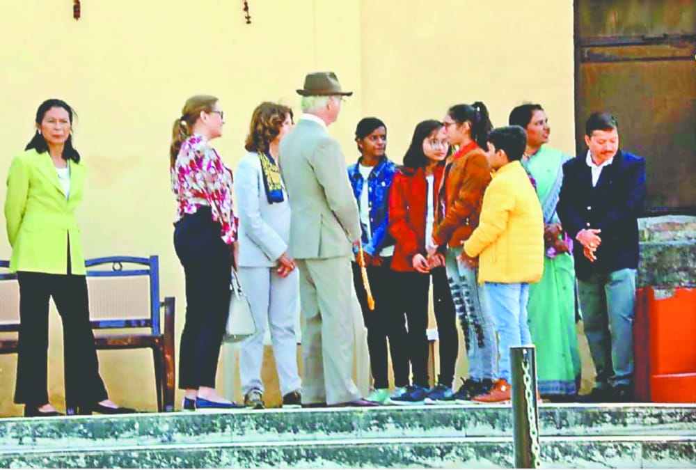 Girl open swachh ganga reality in front of sweden royal Couple in rishikesh