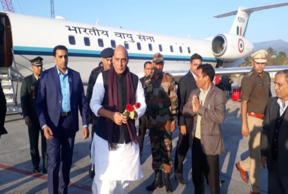 IMA passing out parade 2019:Defence Minister  Rajnath singh Arrives dehradun