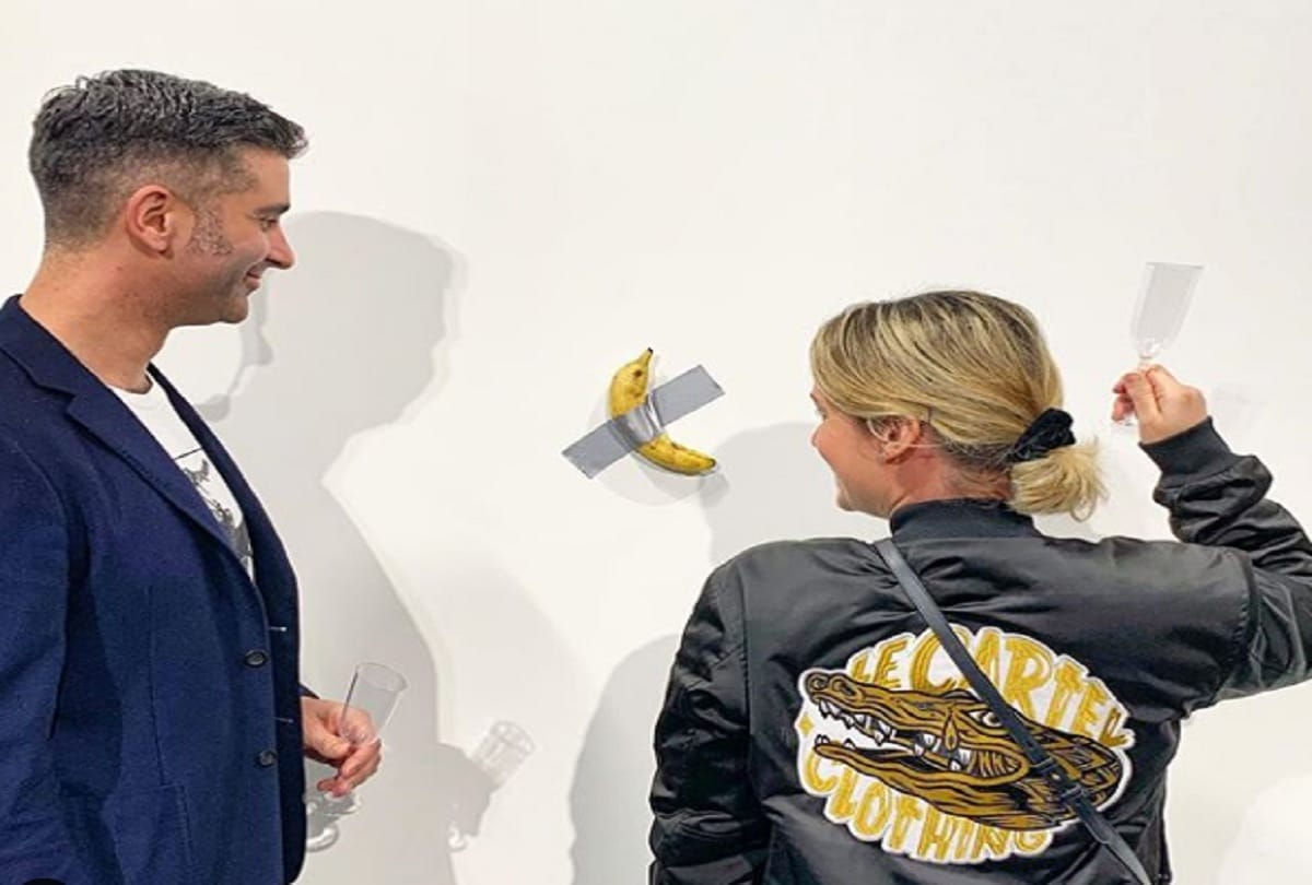 Duct taped banana work selling for 85 lakhs at Art Basel Miami
