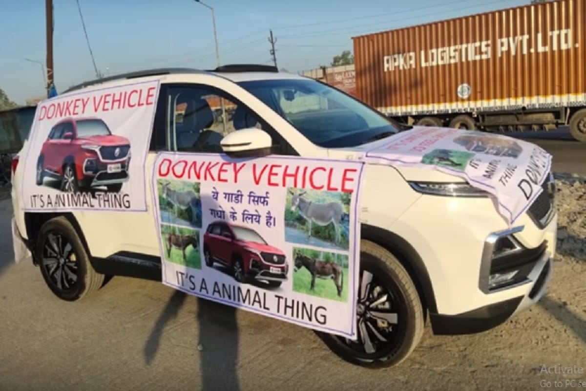 Donkey pulled MG Hector SUV, Mg motor india denied car customer allegations and complaints