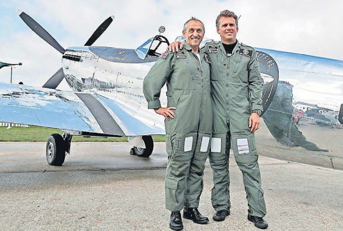 World War II fighter plane revolved around the world