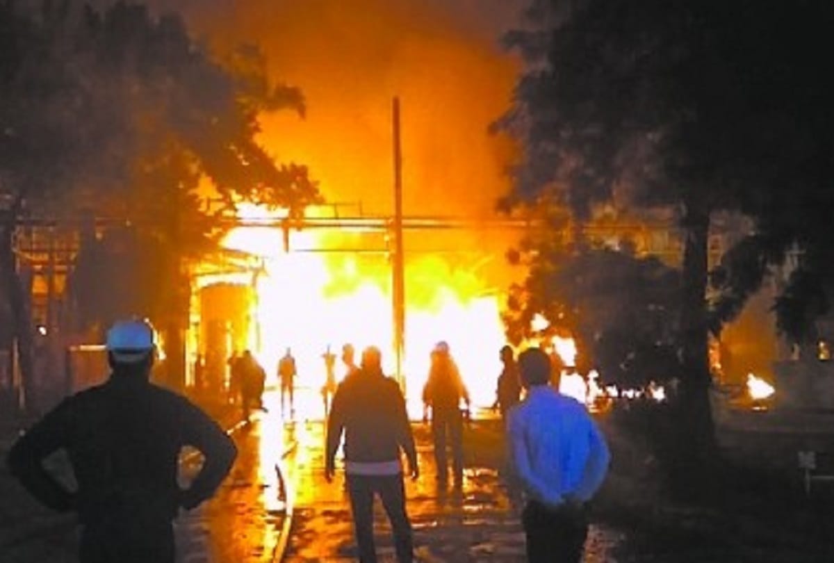 Fierce fire in Camper factory in Bareilly
