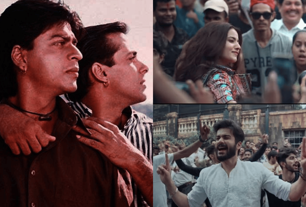 Karan Arjun silver jubilee celebration start with Bhangra Paa Le cast salman khan shahrukh khan