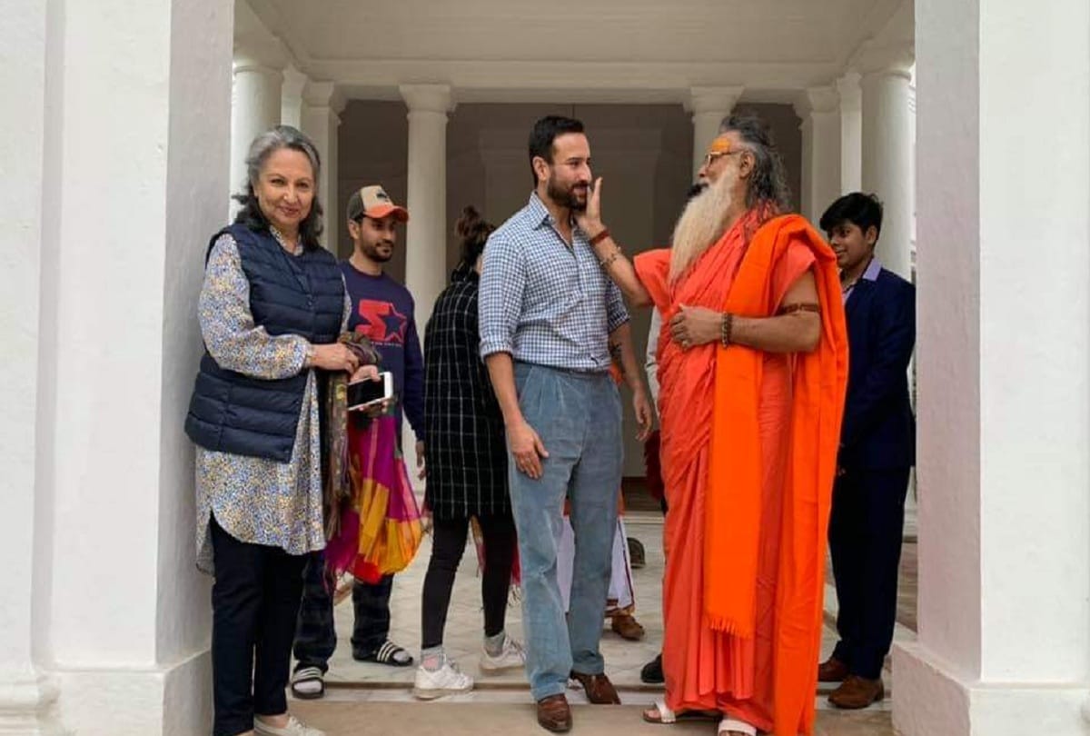 Taimur ali khan showing his swag in Pataudi Palace