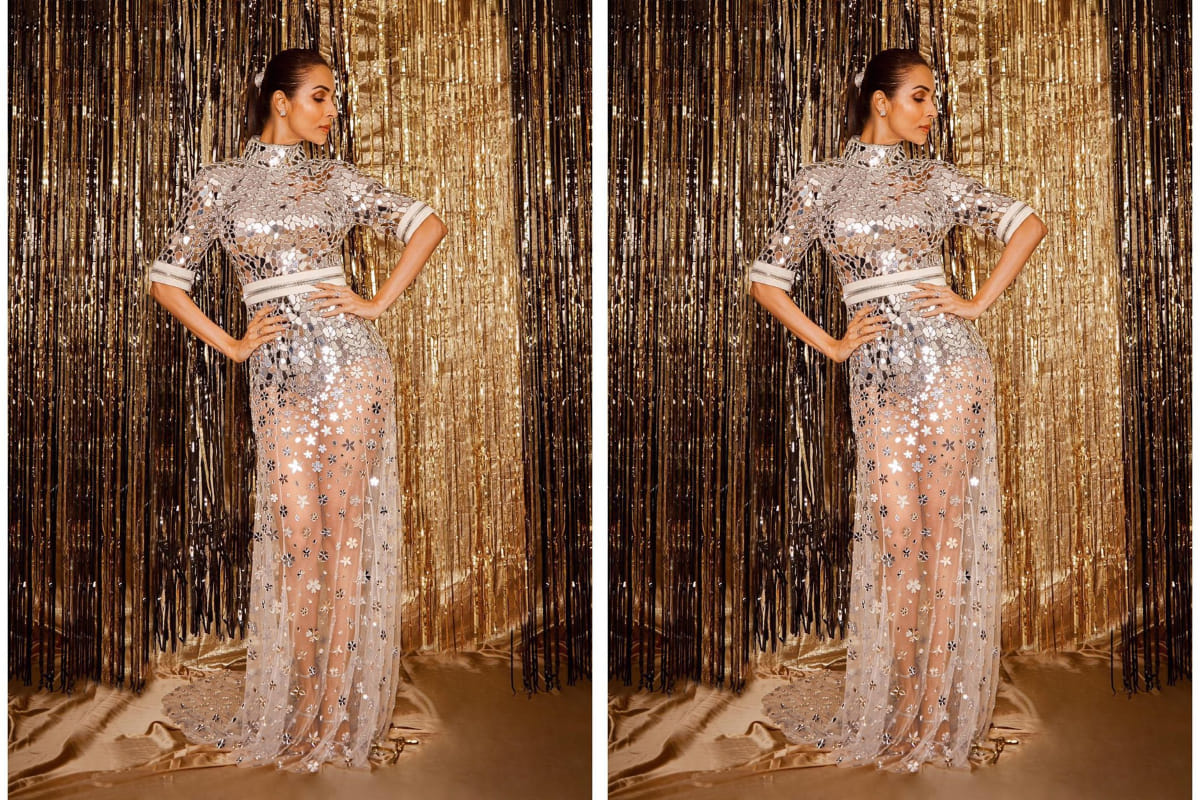 malaika arora looks stunning in transparent gown at filmfare glamour and style award