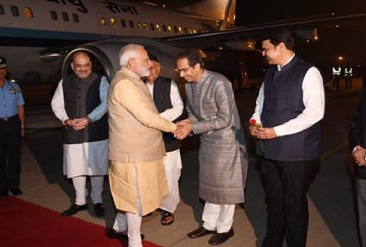 Uddhav Thackeray met  pm Narendra Modi for the first time after becoming the Chief Minister