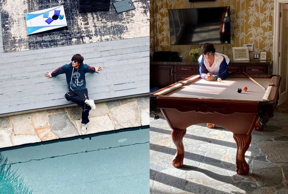 shah rukh khan share his Los Angeles villa photo