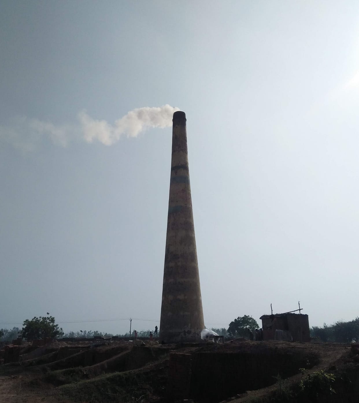 pollution to brick kilns in sambhal