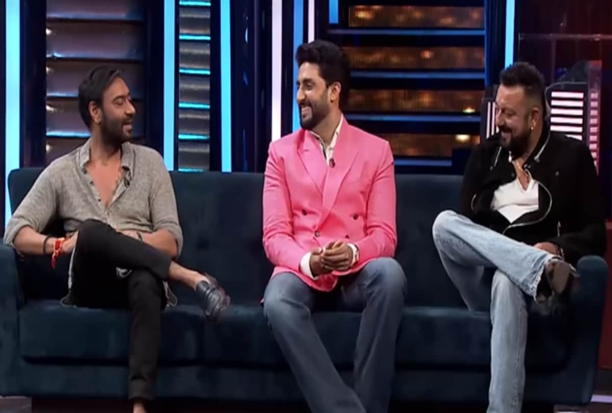 Ajay Devgn Sanjay Dutt Abhishek Bachchan at Hindi Zee Tv Serial Talk Show Yaaron Ki Baraat