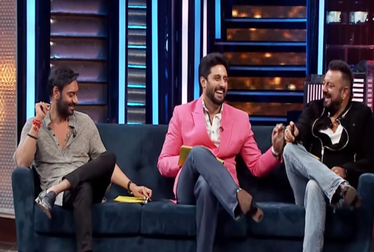 Ajay Devgn Sanjay Dutt Abhishek Bachchan at Hindi Zee Tv Serial Talk Show Yaaron Ki Baraat