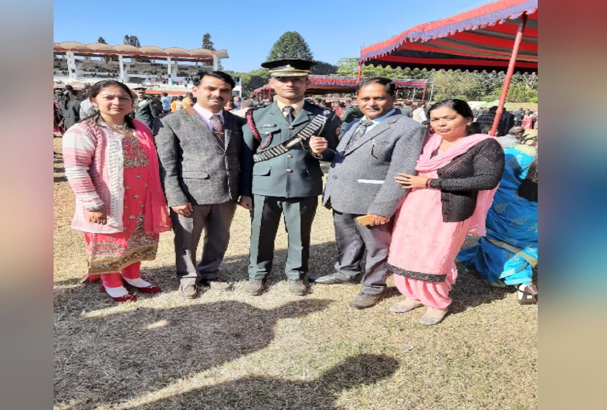 Ayush Thakur of una became  lieutenant in the indian army