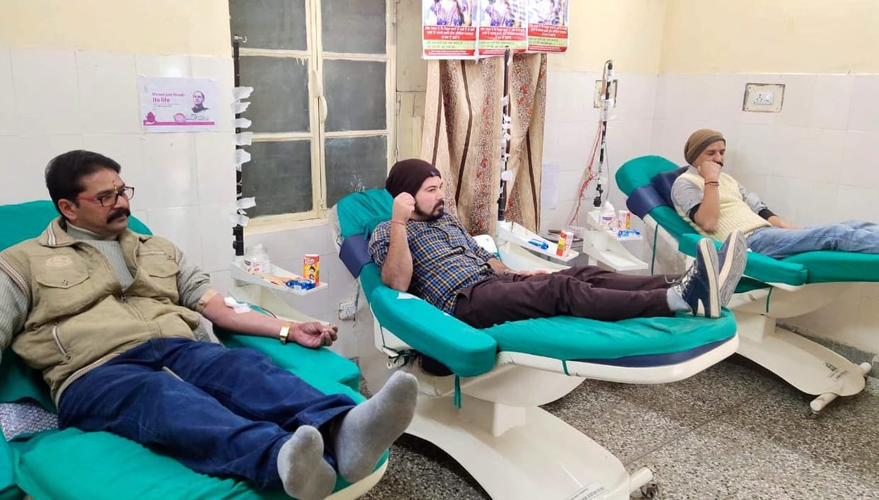 Employees donated blood on Armed Forces Day