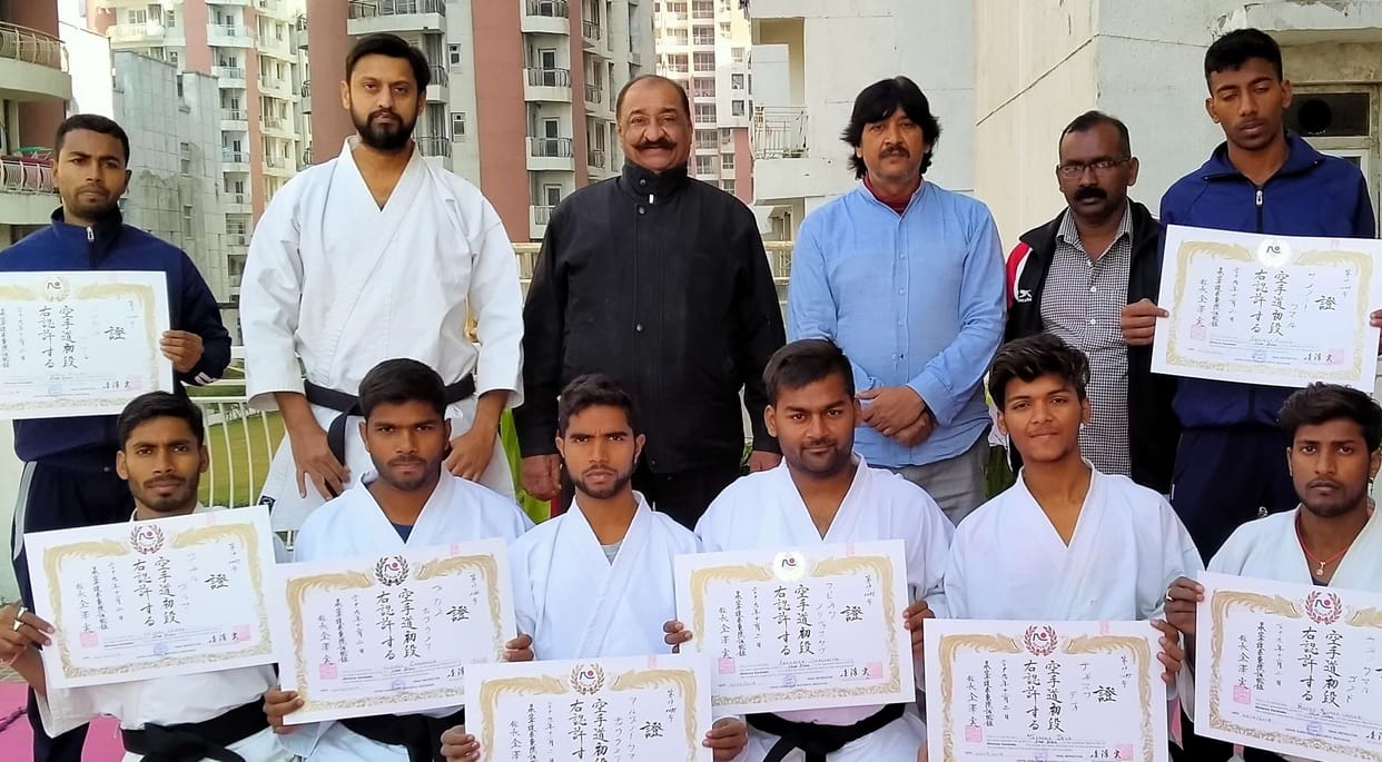 Eight players won black belt honored in Delhi