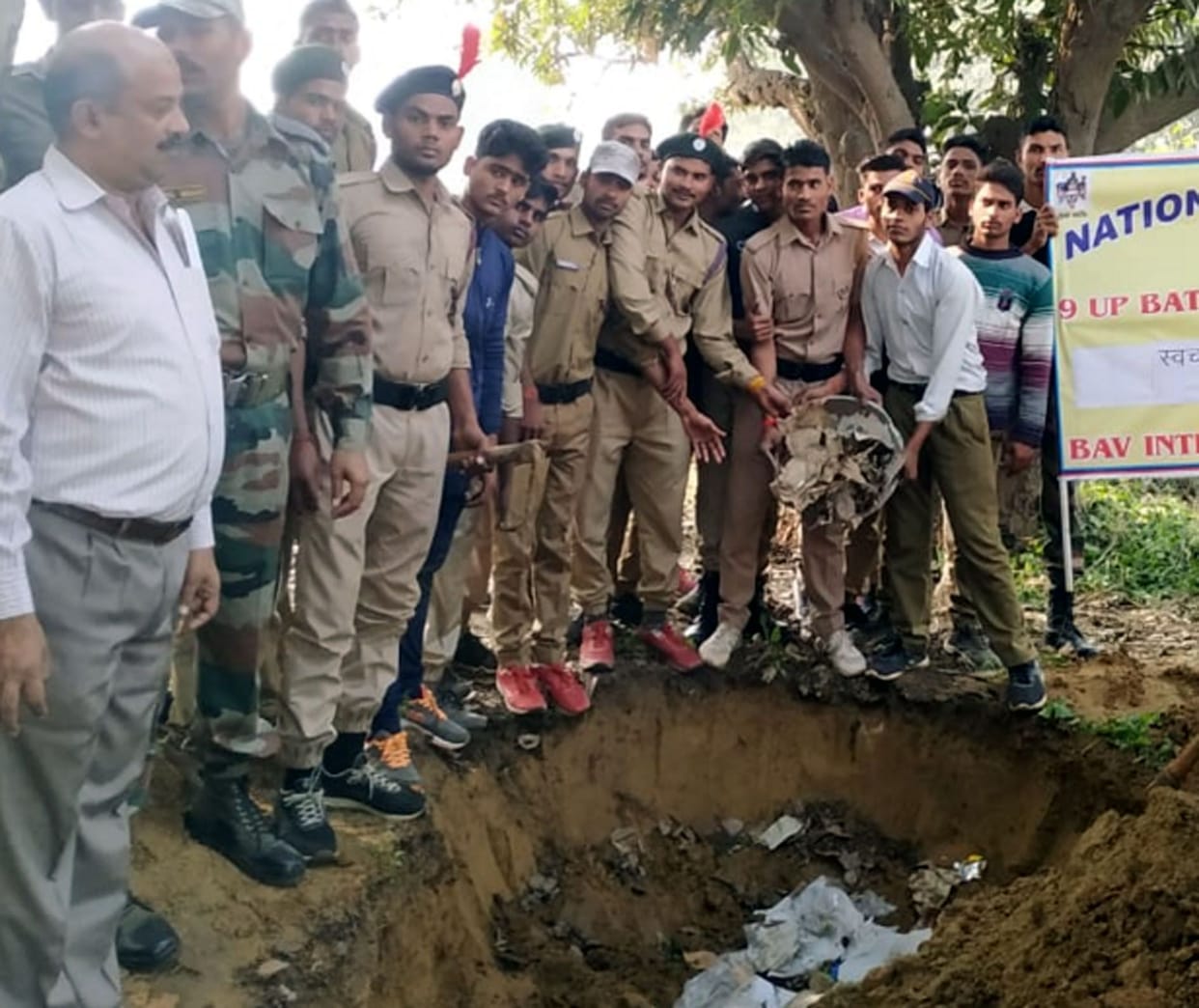 clean india, ncc, cadats, kasganj