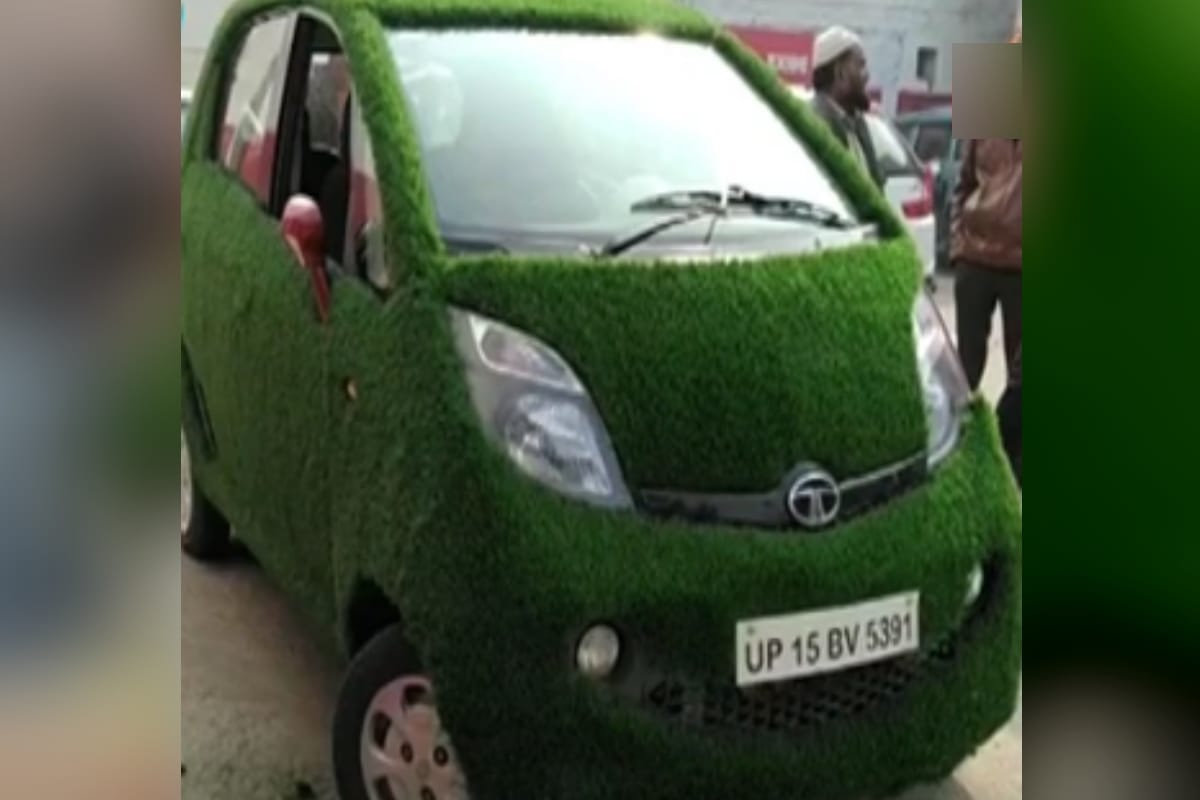 pollution, Ashok goyal from Meerut is giving message of saving environment with his green nano car