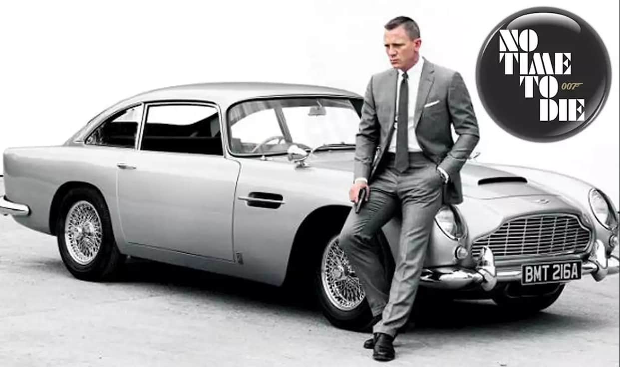 daniel craig James Bond 007 car collection in movie No Time To Die trailer