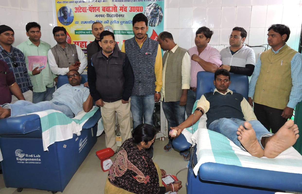 27 donated blood