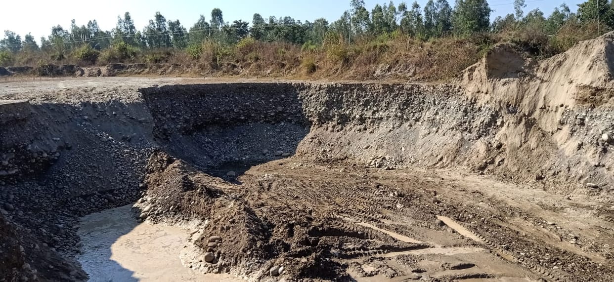 No illegal mining, cremation ground dug