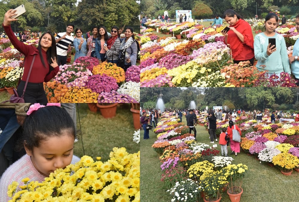 CSIR-NBRI organized two-day chrysanthemum-coleus flower exhibition.