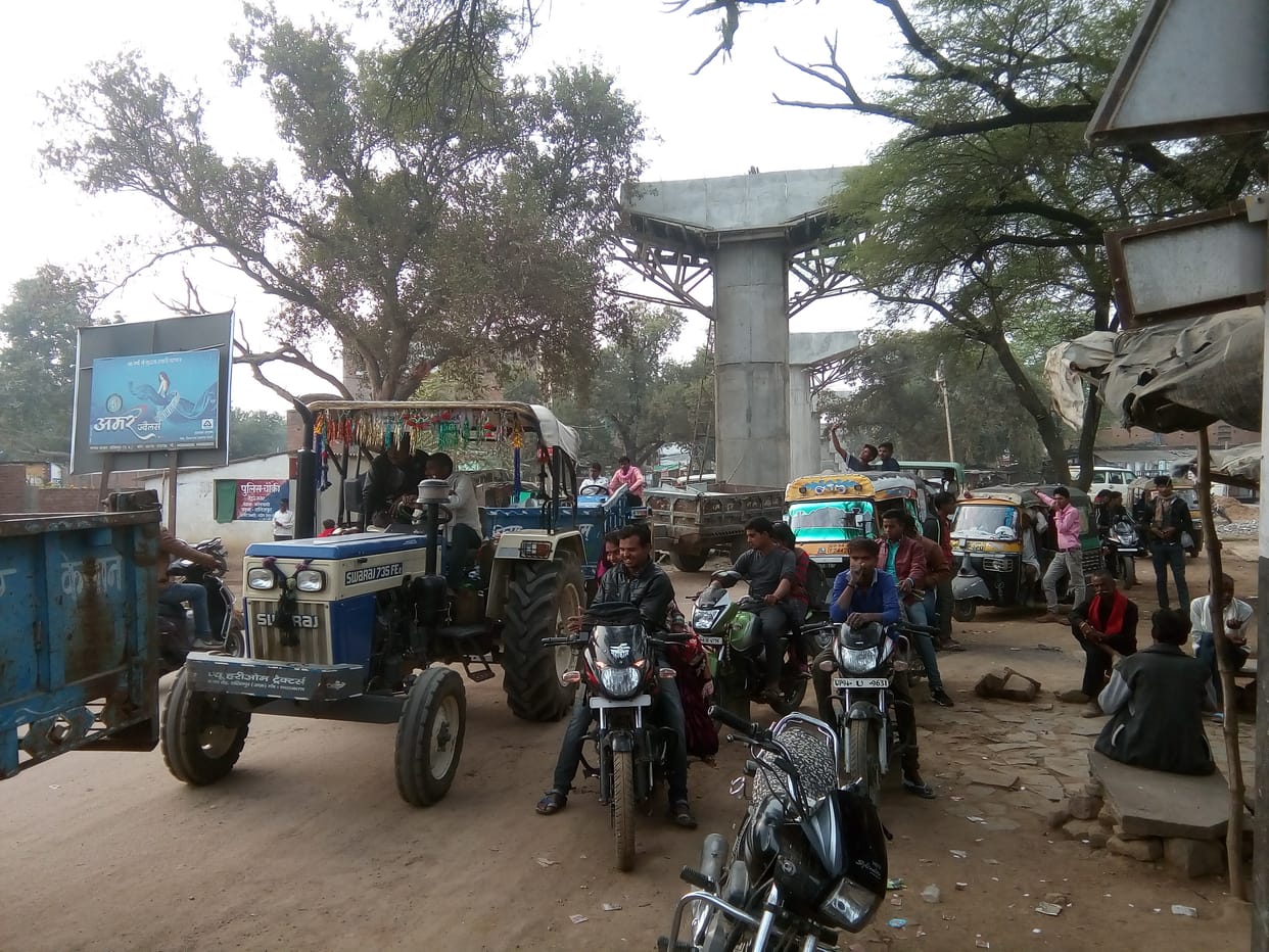Devgadh crossing in jamm for begganing work start overbridge