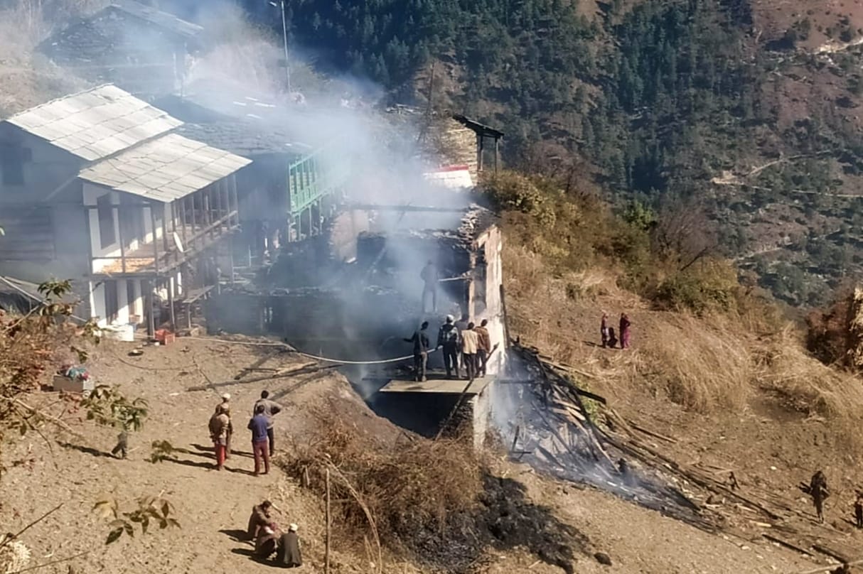 fire in house