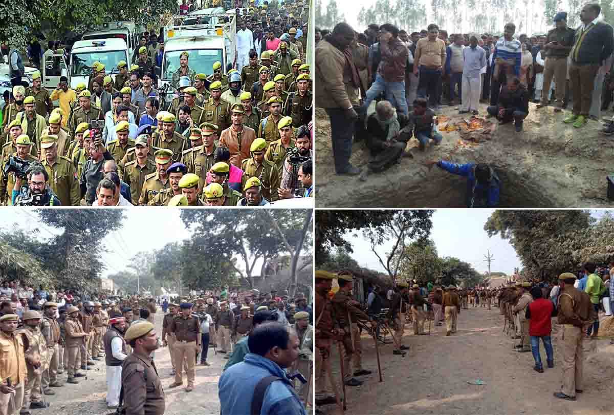 unnao misdeed case: father and son start weeping during bury daughter