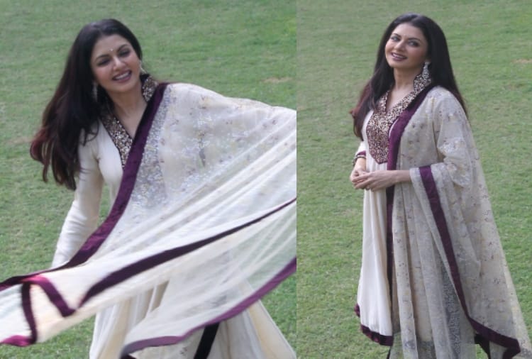 Actress Bhagyashree reached City Beautiful chandigarh