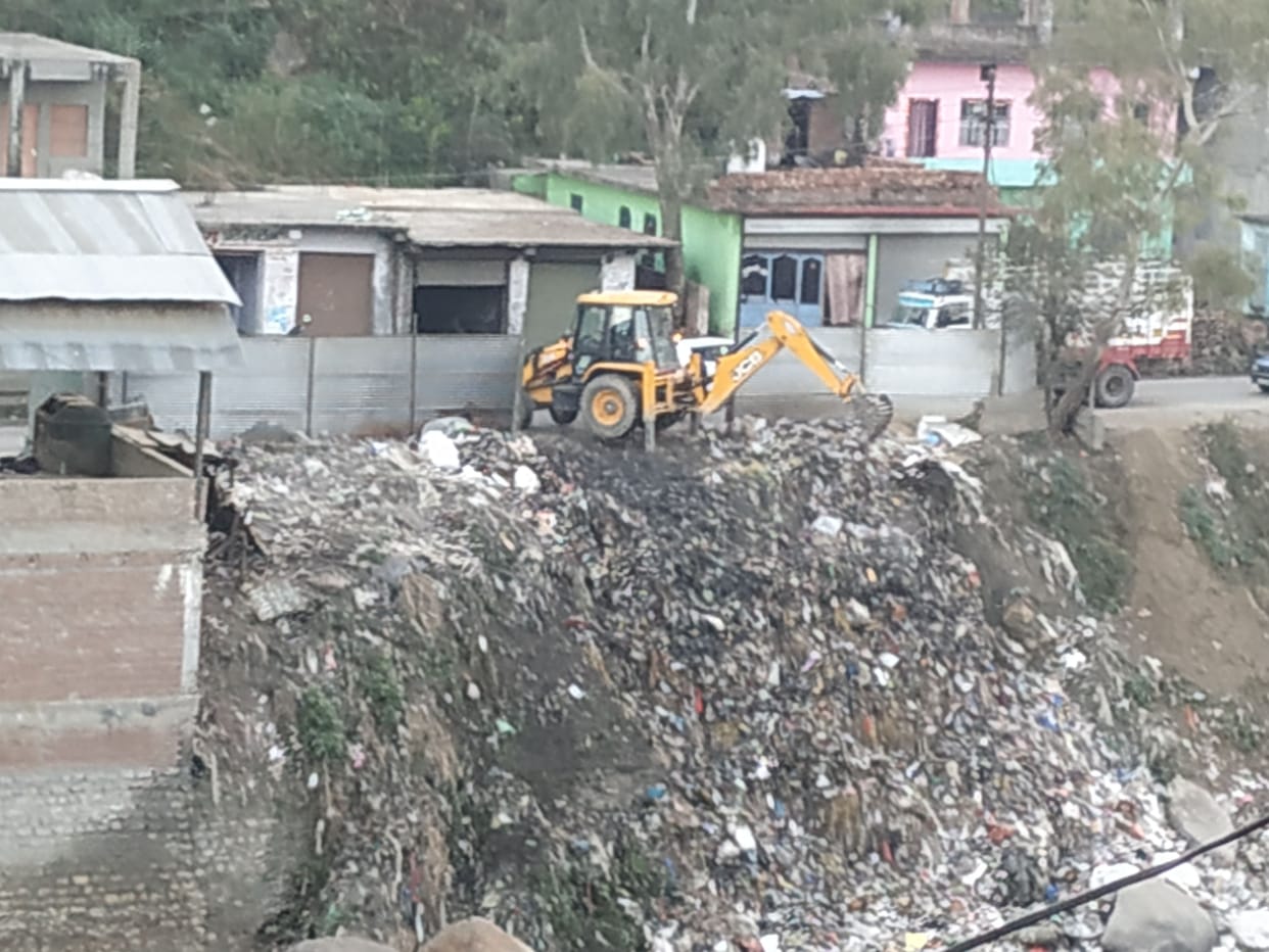 Garuda being dumped in the Ganges