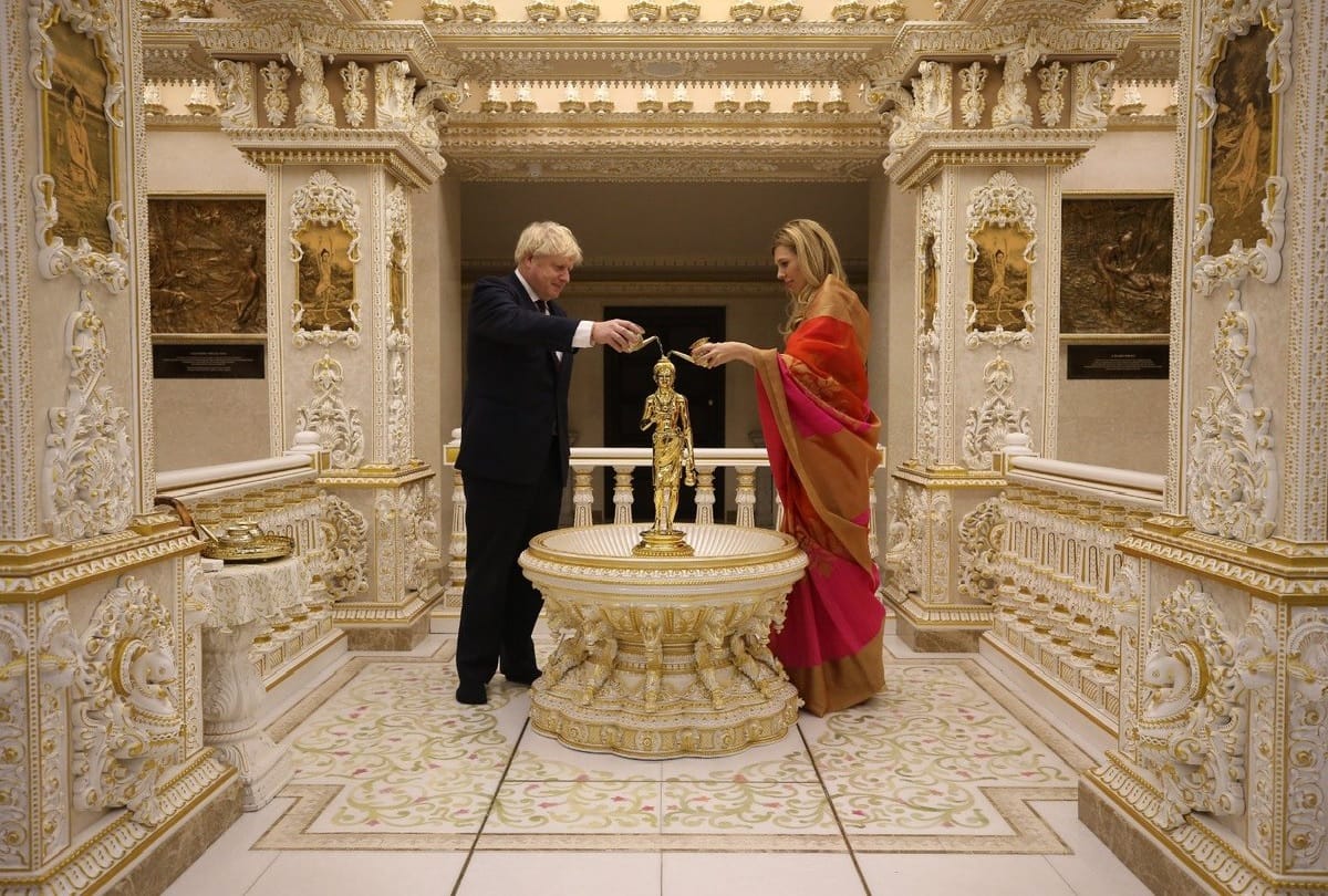 British PM visited Swami Narayan temple with girlfriend before general election