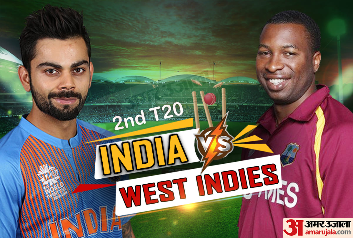 INDvWI Live Scorecard and Updates of 2nd T20 Match India vs West Indies in Thiruvananthapuram