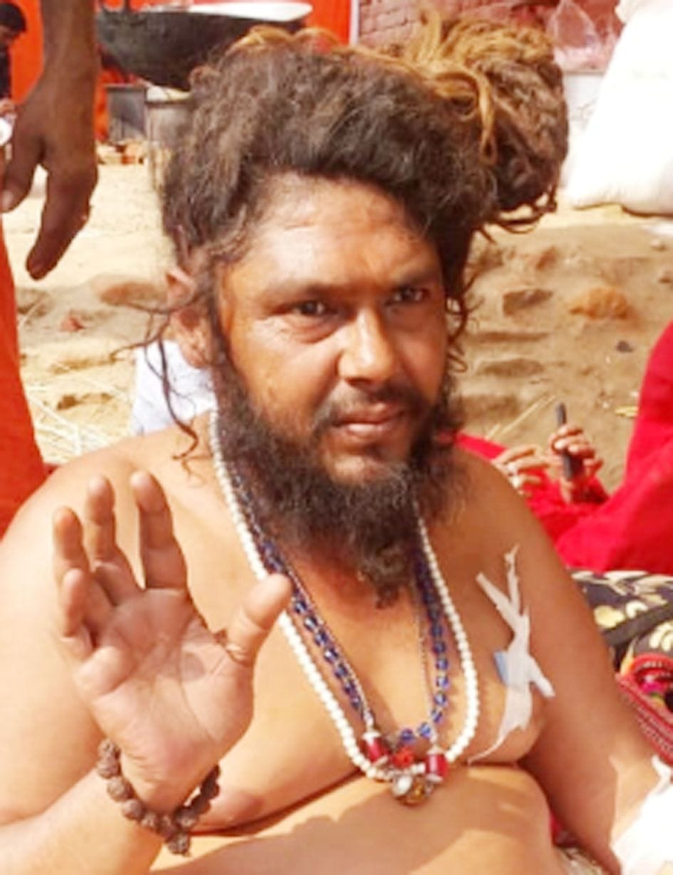 naga sadhu, shobjayatra, soron, kasganj