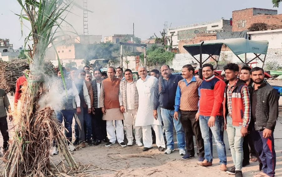 Sugarcane burnt at Mill Gate
