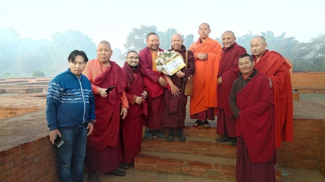 The religious leader of Bhutan offered special prayers in Buddhist taposthali